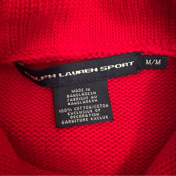 RALPH LAUREN SPORT Womens Red V Neck M Long Sleeve Casual Sweater 
**** - Picture 6 of 13